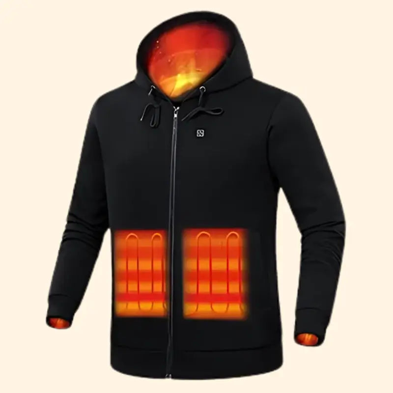 Unisex Heated Zip-Up Hoodie