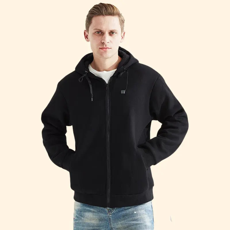 Unisex Heated Zip-Up Hoodie