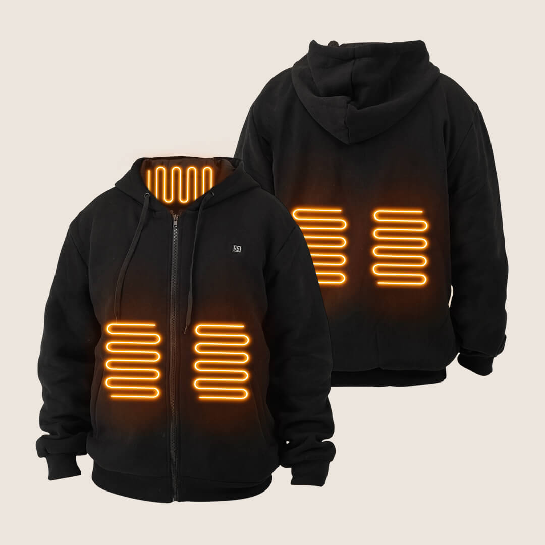 Unisex Heated Zip-Up Hoodie