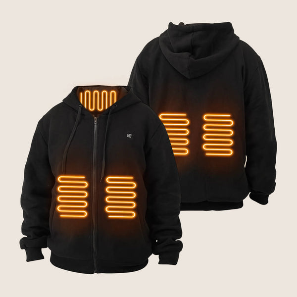 Unisex Heated Zip-Up Hoodie